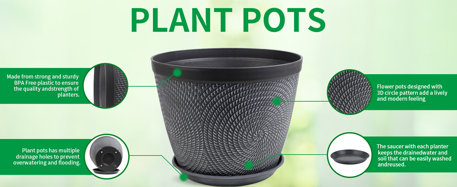 Plastic Flower Pots