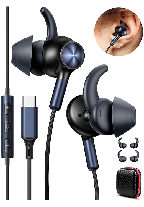 sports usb-c wired earbuds