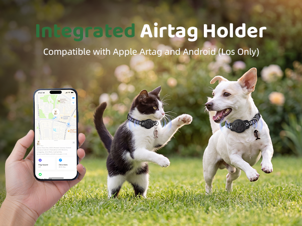 GPS Pet Tracker CollarMini Smart Real Time Tracking Tag for Cats Dogs, No Monthly Fee