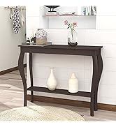 ChooChoo Narrow Console Table, Chic Accent Sofa Table, Entryway Table, Espresso