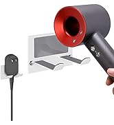 XIGOO Self Adhesive Hair Dryer Holder Wall Mounted - Adhesive Bathroom Hair Blow Dryer Rack Organ...