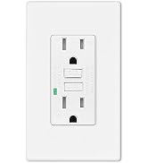 GFCI Outlet 15 Amp,GreenCycle 1 Pack GFCI Plug with LED Indicator,Safe Weather Resistant Outlet R...