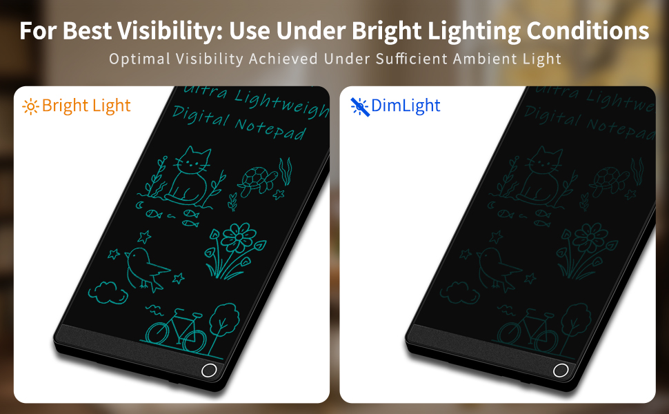 Ultra Lightweight 6.5 inch LCD writing tablet