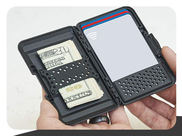 travel rfid-blocking tactical flipside men phones removable thin accessories for iphone 16 pro