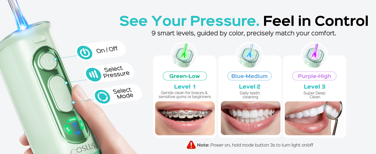 COSLUS T50 Portable Water Flosser for Travel