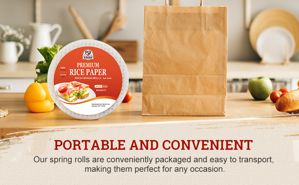 52usa Round rice paper 1 pack, 340G/PACK