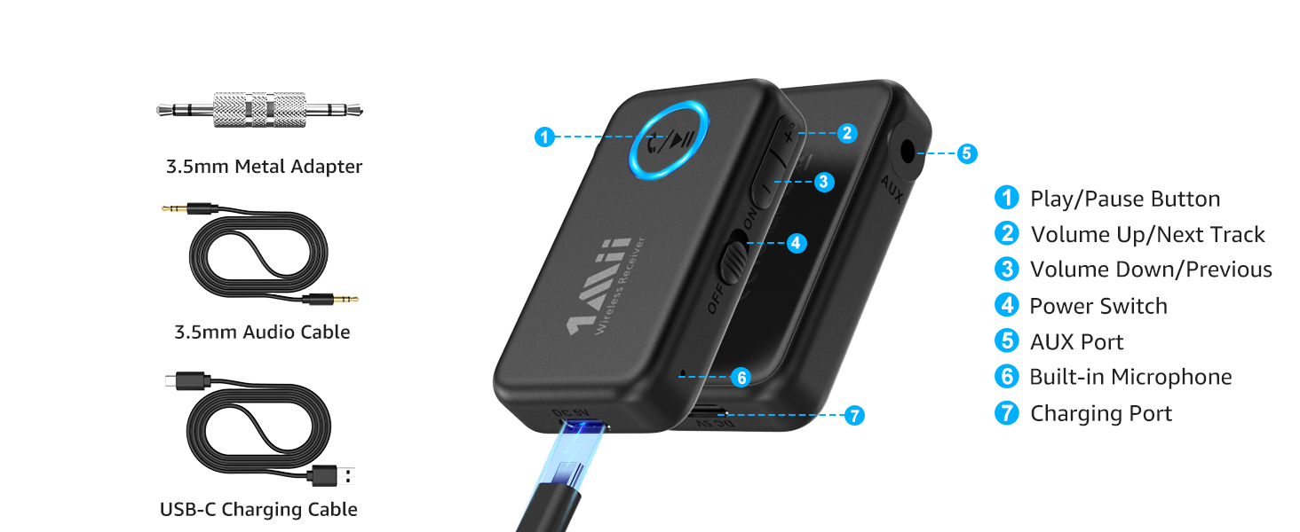 aux bluetooth receiver