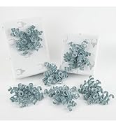 HUIHUANG Dusty Blue Bows for Gift Wrapping Self Adhesive Blue Christmas Gift Bows Burst Curly Vel...