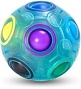 Vdealen Magic Rainbow Puzzle Ball, Fidget Ball Puzzle Brain Teaser Fidget Toy for Boys & Girls- B...