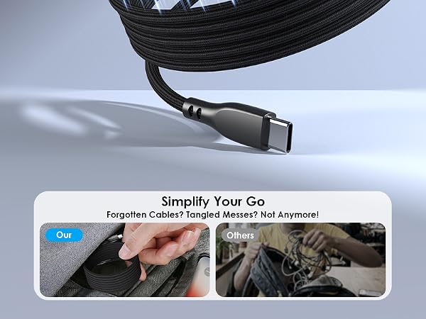 fast charger usb c cable 3ft coil cable skegic cable