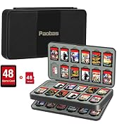 Paobas 48 Slot Game Card Case for Nintendo Switch Game Cards and Mirco SD Memory Cards, Portable ...
