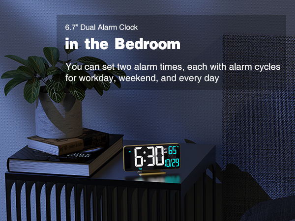 alarm clock for Bedroom