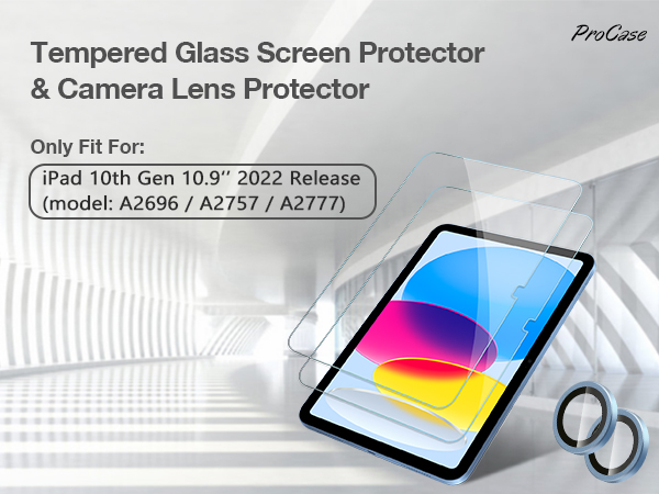 screen orotectors and camera protectors for ipad 10th gen 10.9