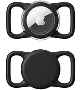 Waterproof Airtag Holder for Dog Collar, Soft Full-Body Protective Airtag Holder for Dog & Cat Co...