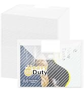 WORPSON 100 Pack, Clear Plastic Envelopes File Folders, HeavyDuty Document Holder with Label Pock...