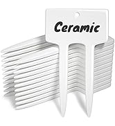 Plant Labels, Ceramic Garden Markers, Herbs Succulent Name Tags, Supplies for Seeding Pot Potted ...