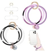 UKON Phone Lanyard,Silicone Wrist Strap Gradient Fashion Phone Strap 3 in 1 Phone Wrist Ring with...