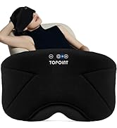 Sleep Mask with Headphones Bluetooth 5.4, TOPOINT Blackout Eye Mask for Sleeping Headphones Earph...