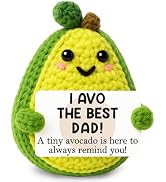 GiftMark Dad Gifts from Daughter Son Positive Crochet Avocado Funny Encouragement Cheer Support C...