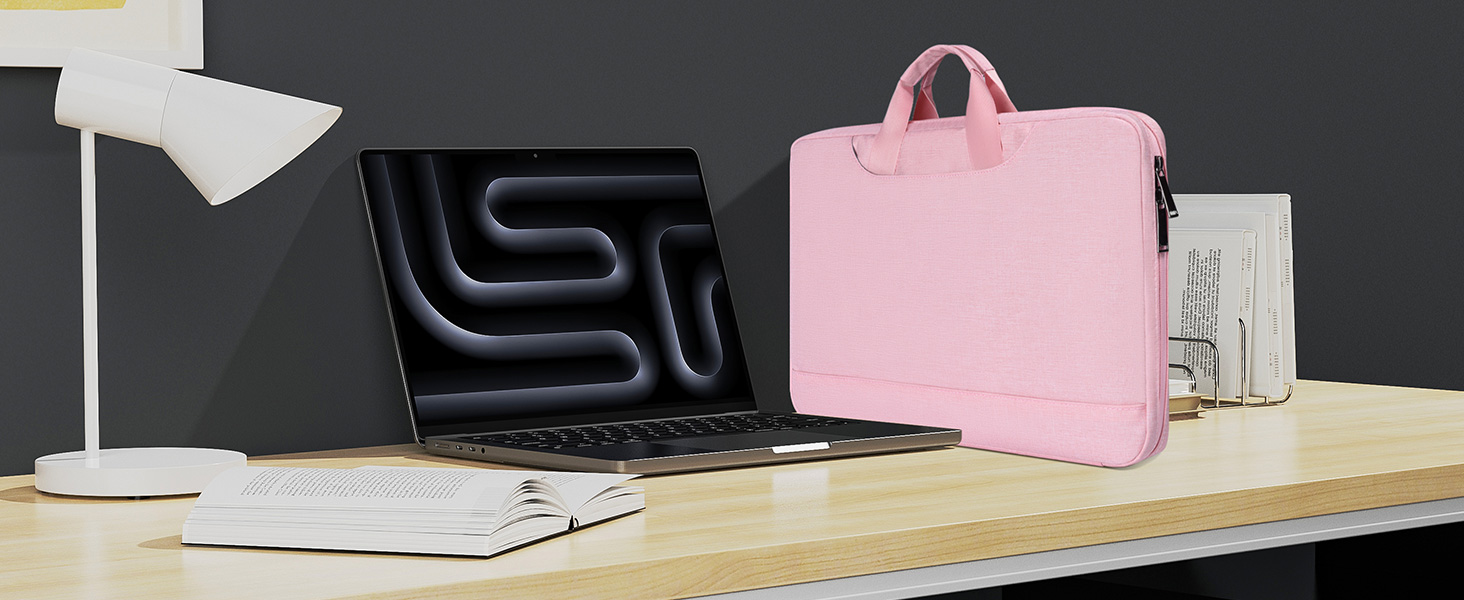 Waterproof Laptop Sleeve Briefcase Men Women Bag with Organizer