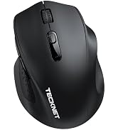 TECKNET Wireless Mouse for Laptop, (BT5.2/3.0 & 2.4G) Bluetooth Wireless Mouse, Silent Click, 5-L...