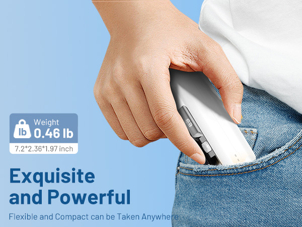 lightweight pocket size mini fan 0.46lb for daily summer commute and shopping malls