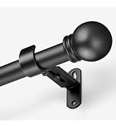 AMZSEVEN Curtain Rods for Windows 16 to 76 Inches, Curtain Rod Max Adjustable Length of 88 IN, 1"...
