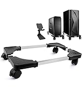 Seloom Computer Tower Stand, Desktop Stand, Adjustable Mobile CPU Stand with Rolling Caster wheel...