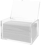 rejomiik Thick Acrylic Dryer Sheet Holder Clear Container for Laundry Room Organize and Storage, ...