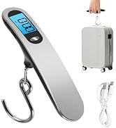 Casbomy Luggage Scale, NEW 2.0 Portable Digital Suitcase Weight Scale with USB Charging, 110 Lb/5...