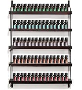 THYGIFTREE Essential Oil Storage Shelf Wall Mounted 16.9" Wooden Essential Oil Collection Display...