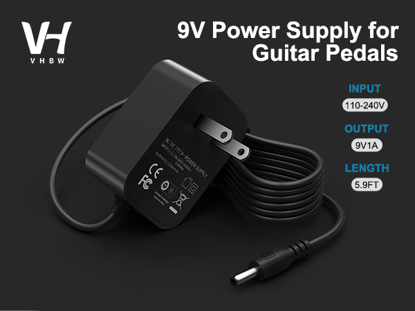 9v power supply for guitar pedals