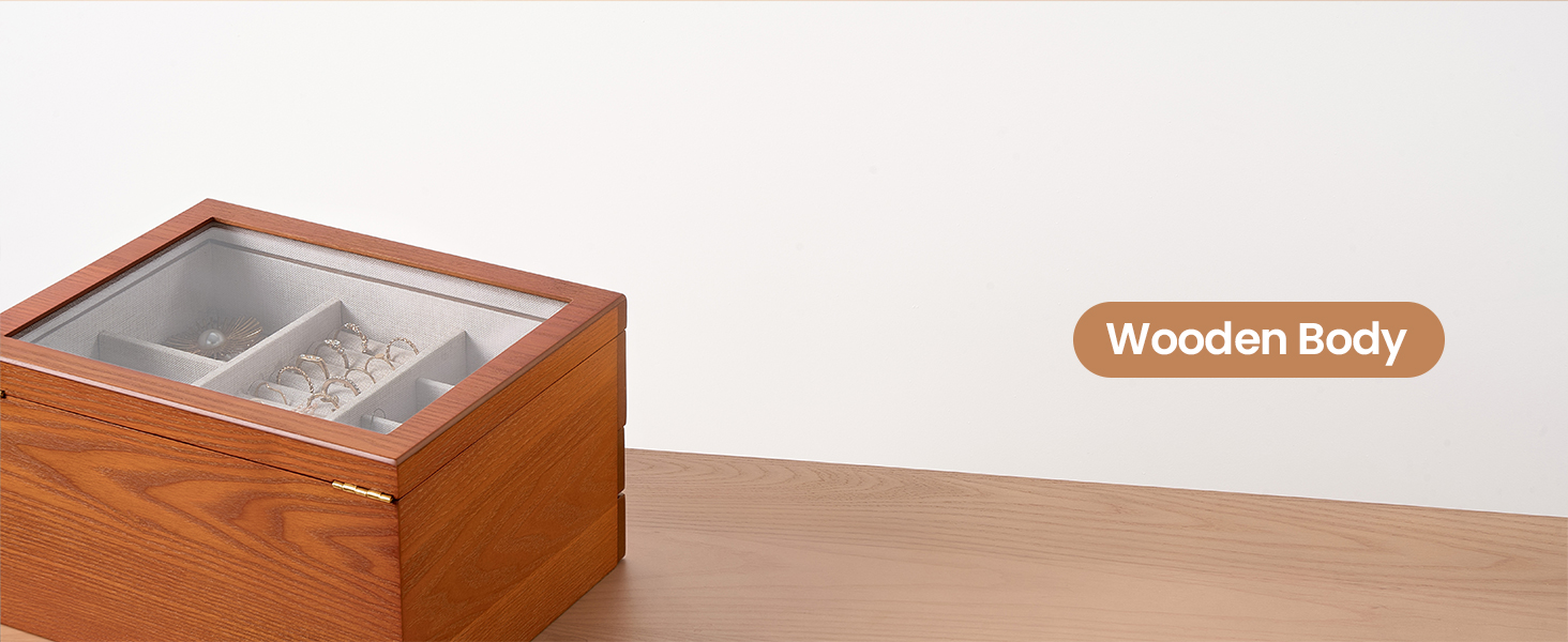 All-in-one Wooden Jewelry Box