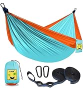 SZHLUX Kids Hammock - Kids Camping Gear, Camping Accessories with 2 Tree Straps and Carabiners fo...