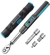 Seesii 3/8" Digital Torque Wrench, ±2% Accuracy, 0–220 N·m/0–162 ft-lbs, LCD Display, Real-Time &...