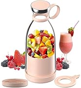 OTPEIR Personal Size Blender, Portable Blender, Battery Powered USB Blender (Pink)