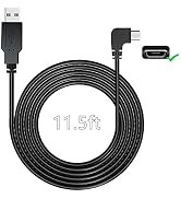 YQMAJIM Charging Power Cable for Dash Cam, (11.5 Ft) USB 2.0 to Micro USB Car Vehicle Power Charg...