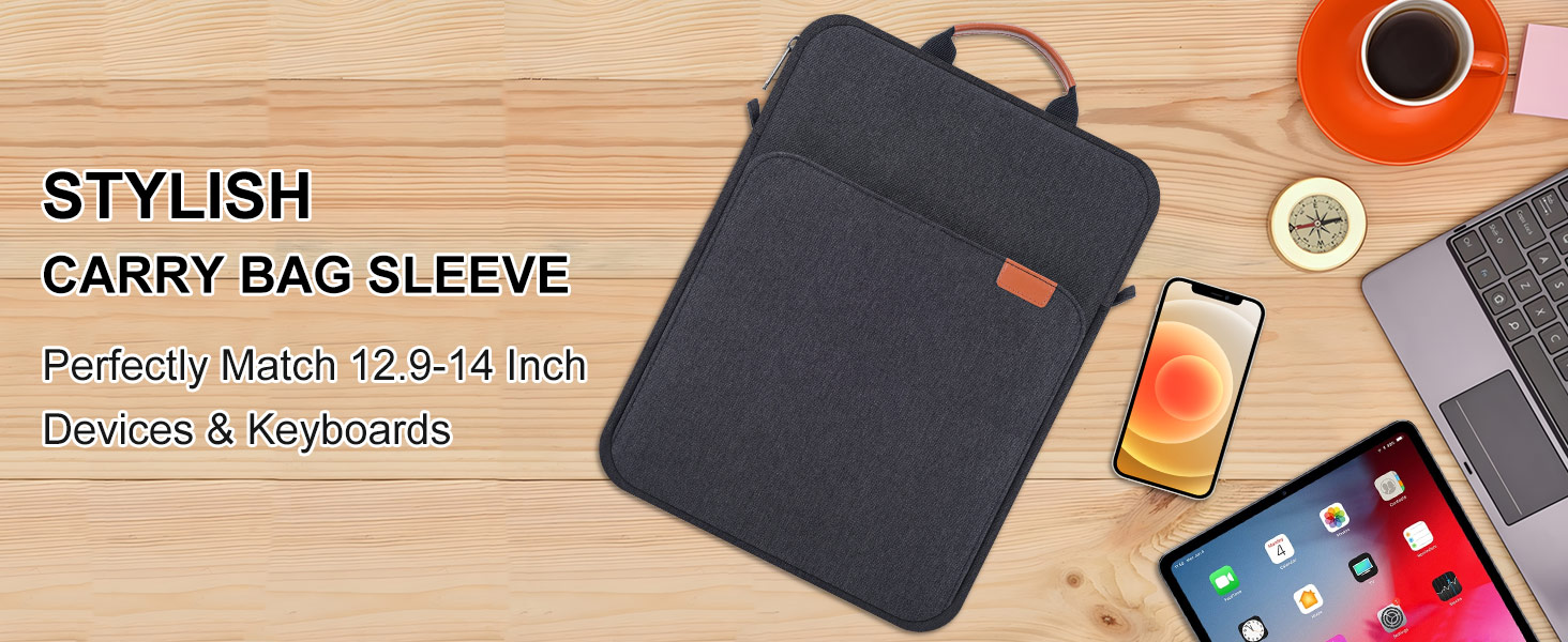12.4-13 Inch Laptop Shoulder Sleeve Case