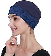 Bamboo Sleep Beanie Cap Head Coverings for Women Hair Loss