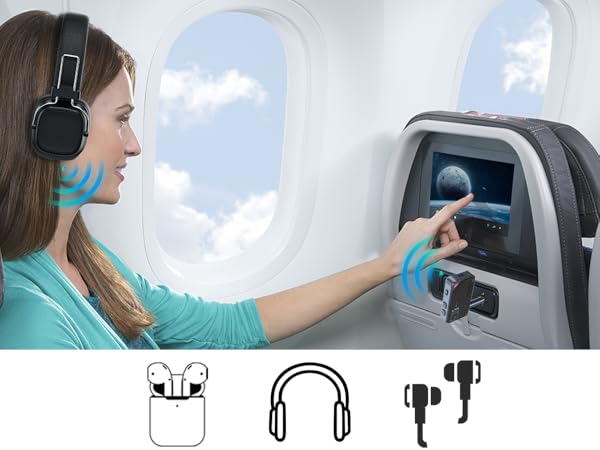 airplane bluetooth adapter for headphones