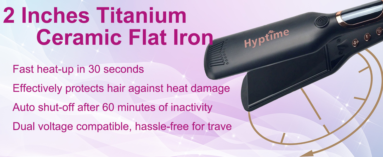 2 Inch Titanium Ceramic Flat Iron