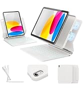 ZYNTHRALIX for iPad 11th (A16, 2025)/10th Generation Case with Keyboard, Portrait/Landscape, 11-C...