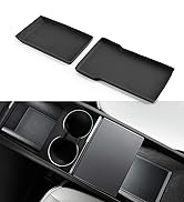 TPARTS Center Console Armrest Bottom Pad for Tesla Model Y Juniper 2026 2025, Full Coverage Silic...