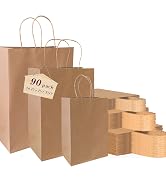 Kraft paper bags 90 PCS (30 Pcs Per Size)
