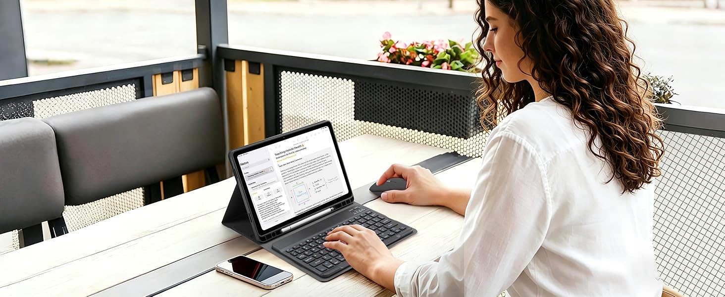A9+ Keyboard case-Black+ Mouse-6
