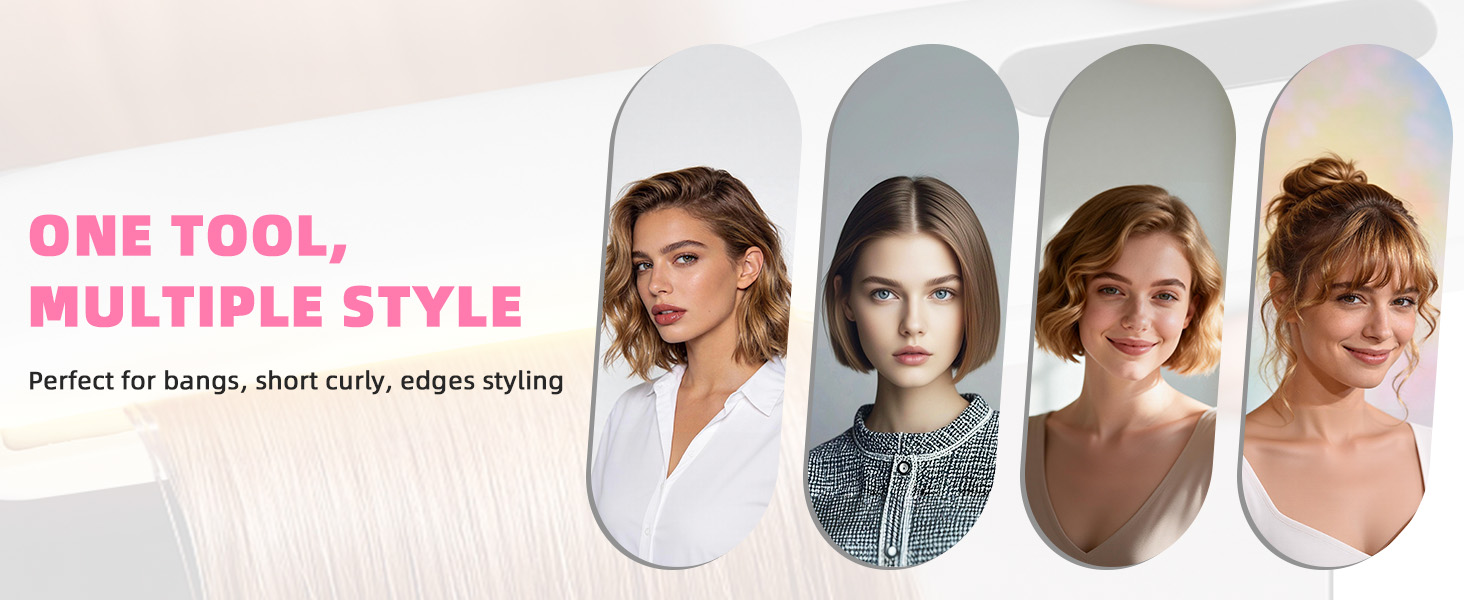 cordless hair straightener for bangs, short curly, edges hair stylings