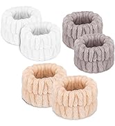 Women's Microfiber Wrist Spa Bands - Absorbent Face Washing Wristbands and Sweatbands for Girls, ...