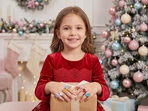 PASEMM 24pcs Little Girl Jewel Rings