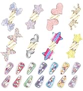 CWJCYTNSN 30 PCS Hair Clips for Baby Girls Sparkly Hair Accessories for Toddler Girls Cute Glitte...