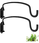 Garkup Heavy Duty Hanging Plant Bracket Wall Mounted Hooks for Hanging Bird Feeder, Flower Bracke...